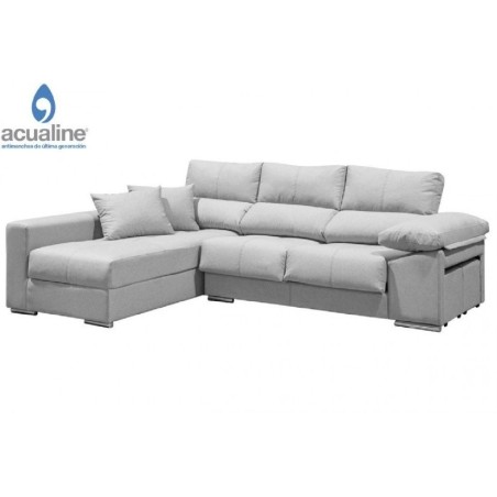 Sofá chaiselongue izquierdas copi gris con arcon