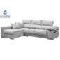 Sofá chaiselongue izquierdas copi gris con arcon