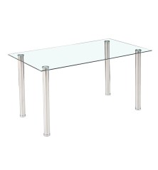 Copy of mesa de comedor de cristal modelo eros