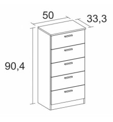 Copy of dormitorio monika 03 en pino andersen gris