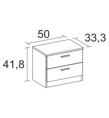 Copy of dormitorio monika 03 en pino andersen gris