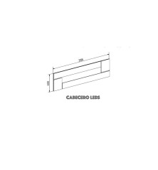 Cabecero leds modelo córdoba y mesitas