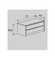 Armario modelo córdoba con dos puertas correderas