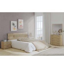 Dormitorio completo modelo córdoba con comoda y espejo