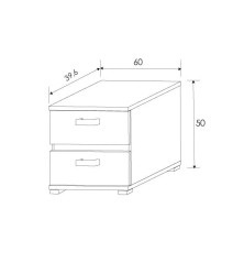 Dormitorio completo modelo córdoba con comoda y espejo