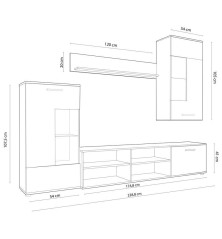 Composición de salón modelo antígona