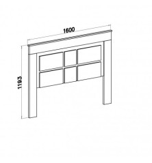 DORMITORIO OFERTA, COMPUESTO POR CABECERO Y DOS MESITAS,  EN COLORES CAMBRIAN BLANCO, CAMBRIAN GRAFITO Y BLANCO PINO ANDERSEN.