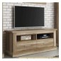 Mueble Bajo TV Con 2 Cajones 135cm Chellén Cambria Blanco