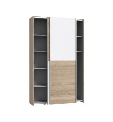 Armario W2 de puertas correderas de  120x190  sonoma y blanco